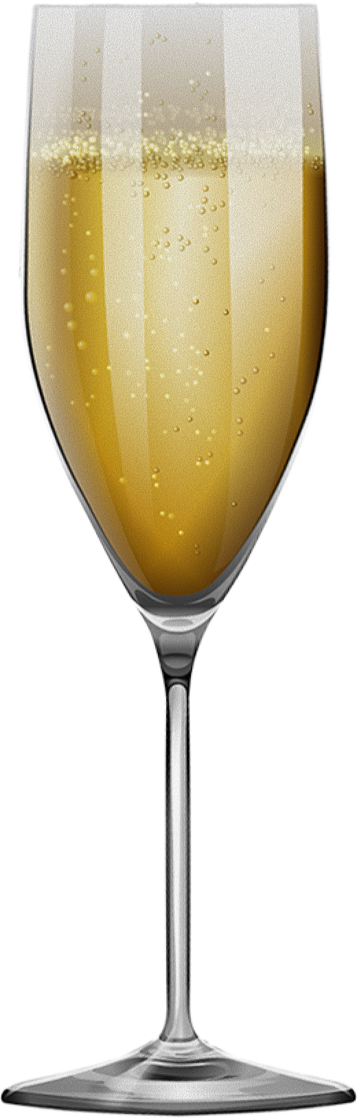 Champagne Bottle Left